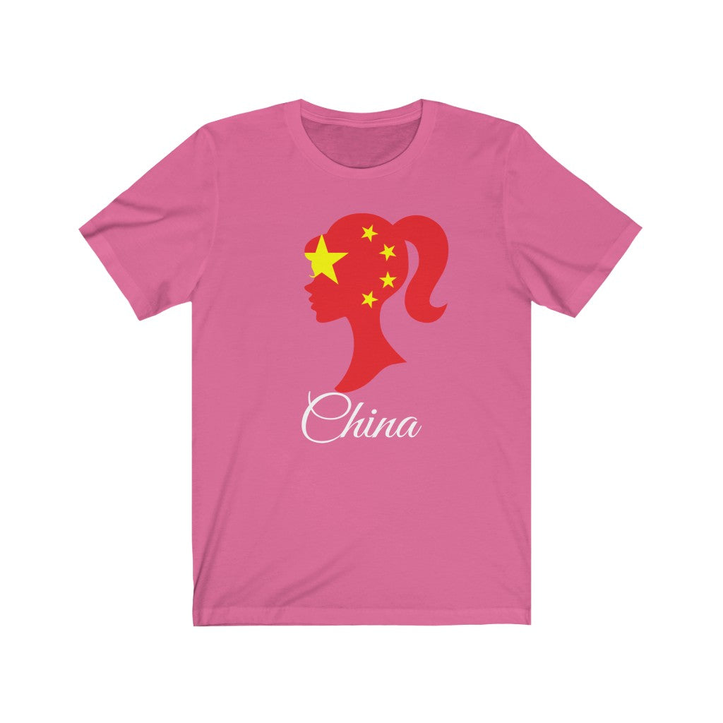 China Girl Flag Premium Tee 2 - Unisex