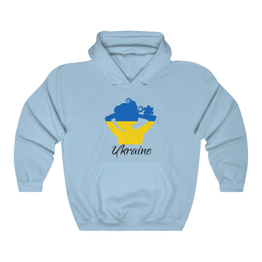 Ukraine Lady Flag Hoodie Sweatshirt 1 - Unisex