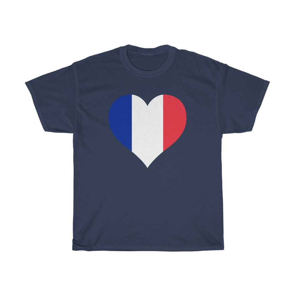 France Heart Flag Standard Tee - Unisex