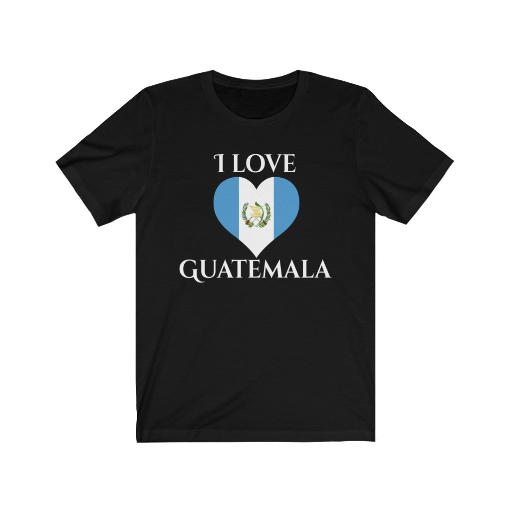 Guatemala Heart Flag Premium Tee 2 - Unisex
