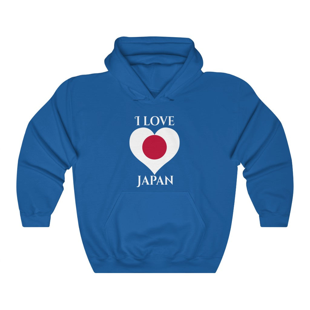 Japan Heart Flag Hoodie Sweatshirt 2 - Unisex
