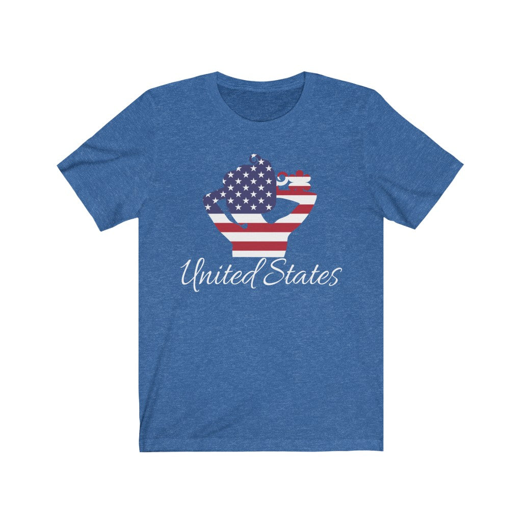 United States of America Lady Flag Premium Tee 2 - Unisex