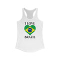 Brazil Heart Flag Tank 1 - Women