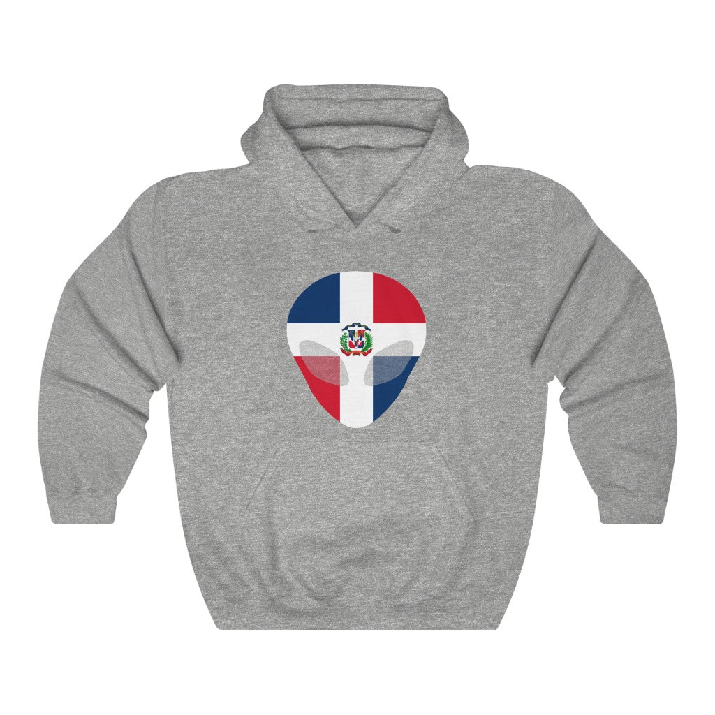 Dominican Republic Alien Flag Hoodie Sweatshirt - Unisex