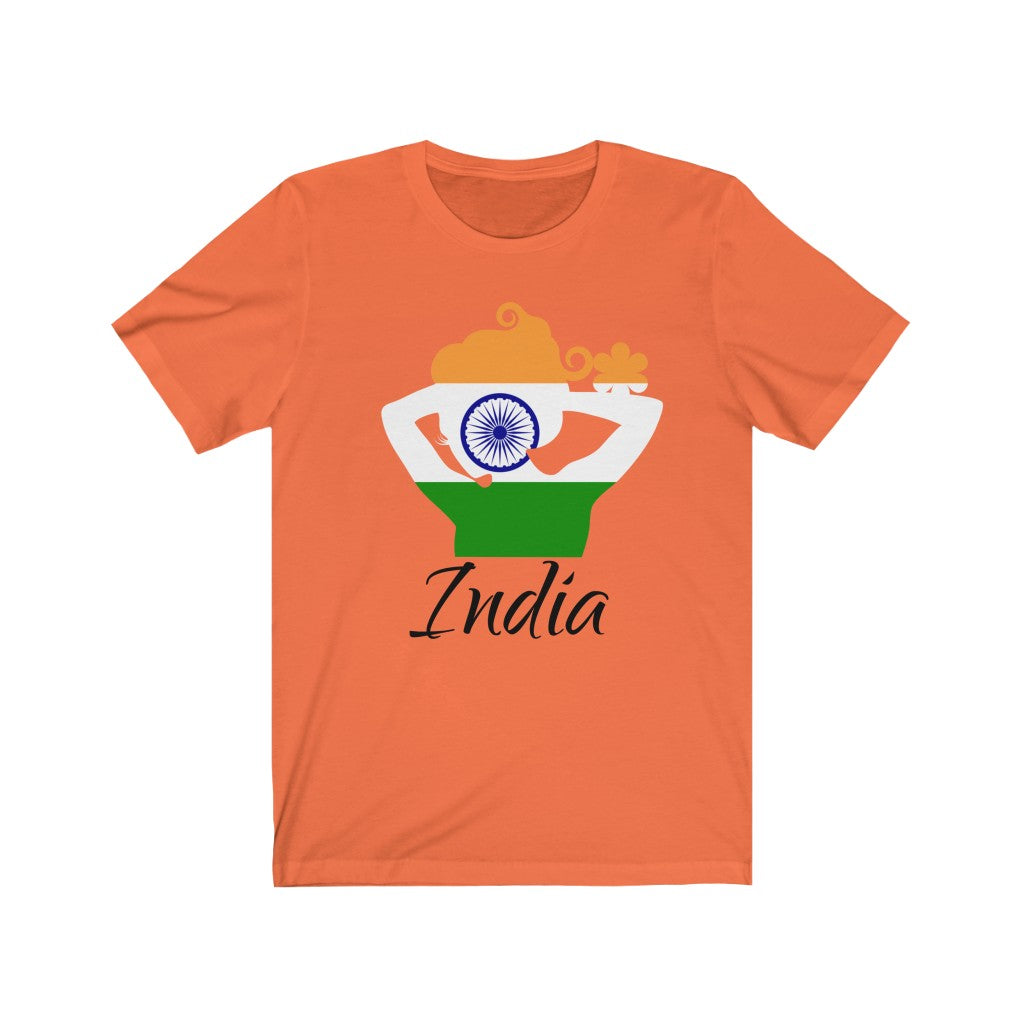 India Lady Flag Premium Tee 1 - Unisex