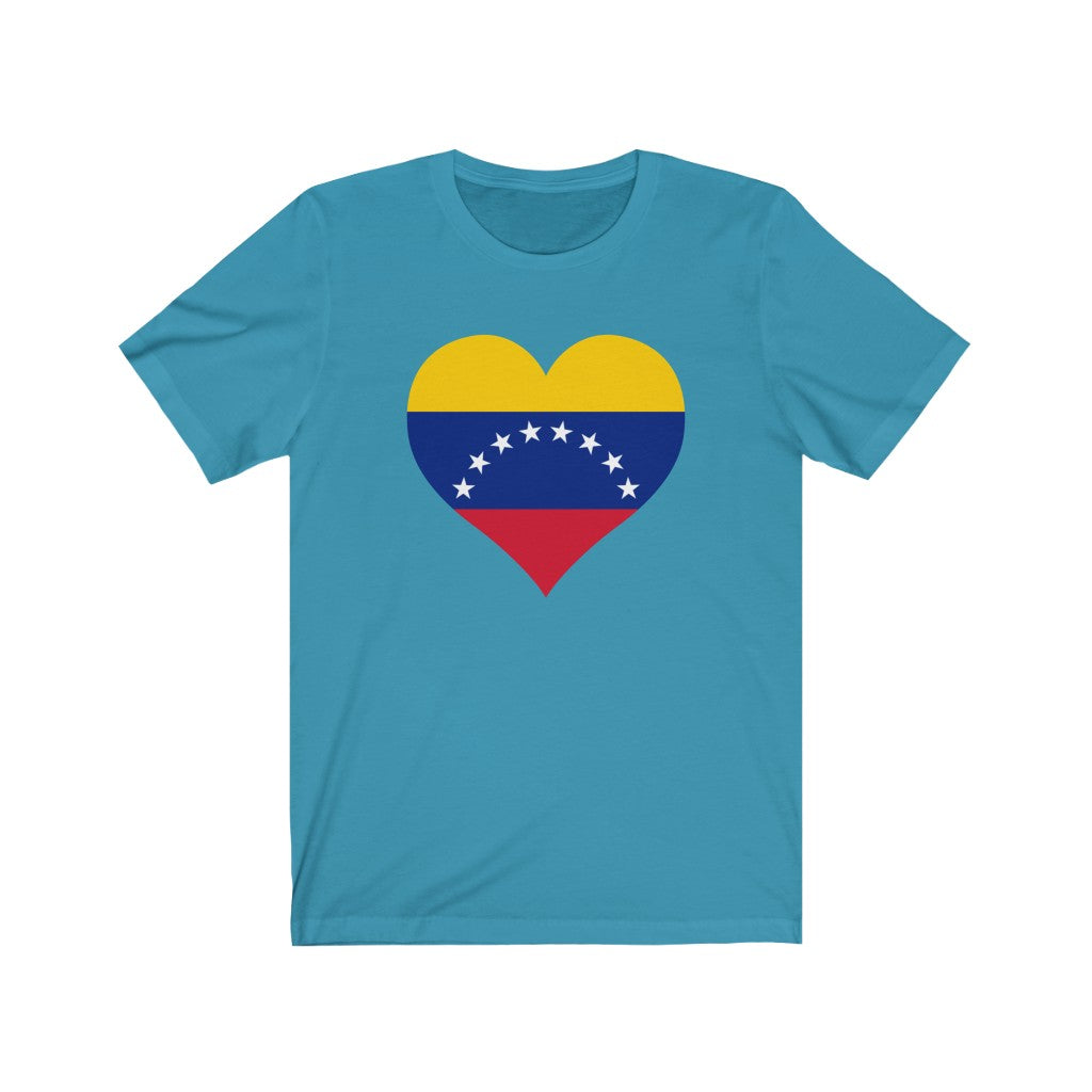 Venezuela Heart Flag Premium Tee - Unisex