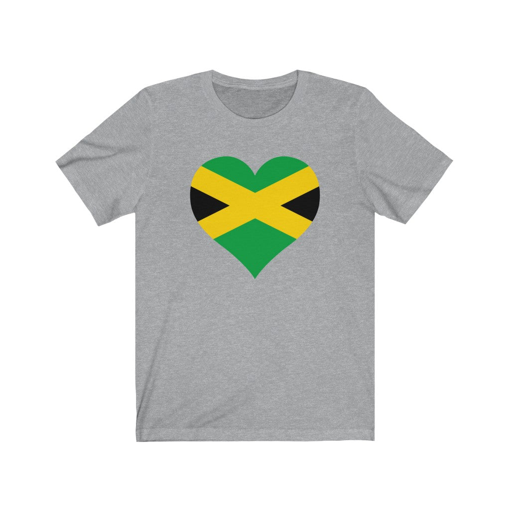 Jamaica  Heart Flag Premium Tee - Unisex