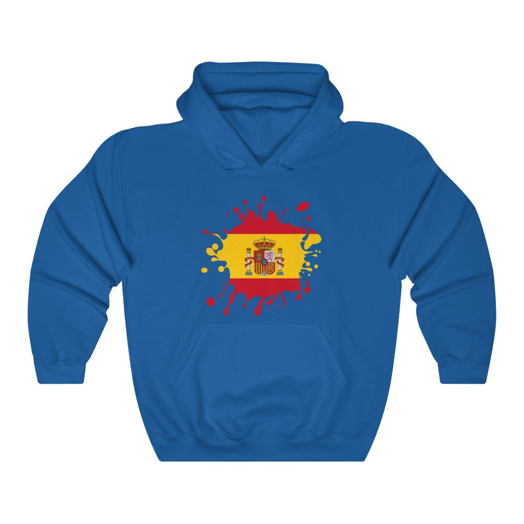 Spain Splat Flag Hoodie Sweatshirt - Unisex