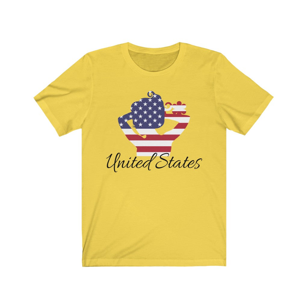 United States of America Lady Flag Premium Tee 1 - Unisex