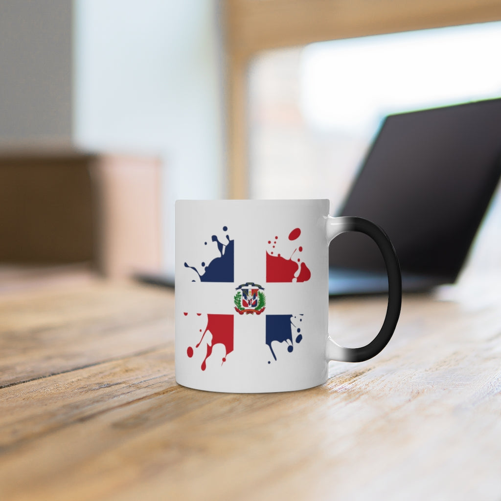 Dominican Republic Splat Color Changing Mug