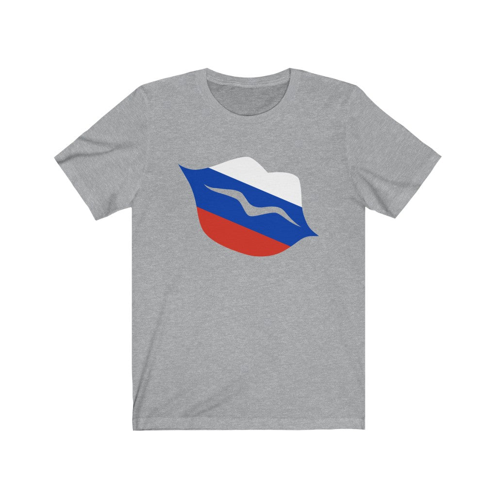 Russia Lips Flag Premium Tee - Unisex