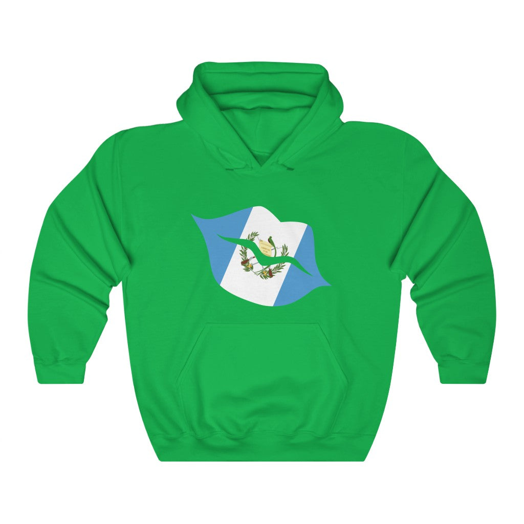 Guatemala Lips Flag Hoodie Sweatshirt - Unisex