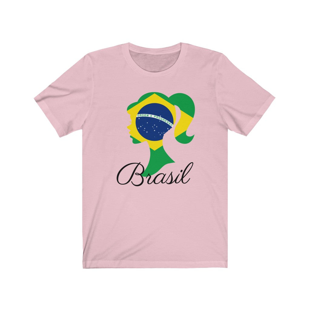Brazil (Brasil) Girl Flag Premium Tee 1 - Unisex