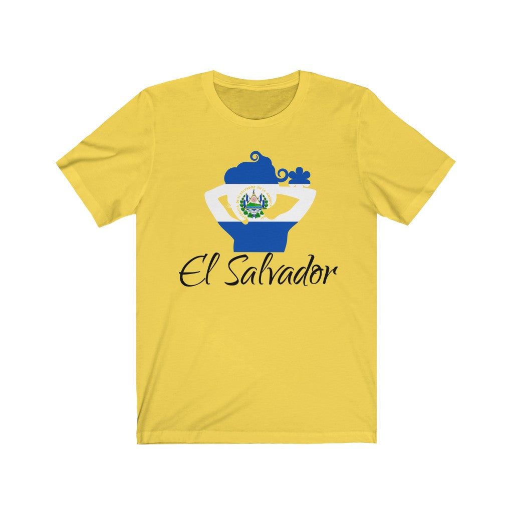 El Salvador Lady Flag Premium Tee 1 - Unisex