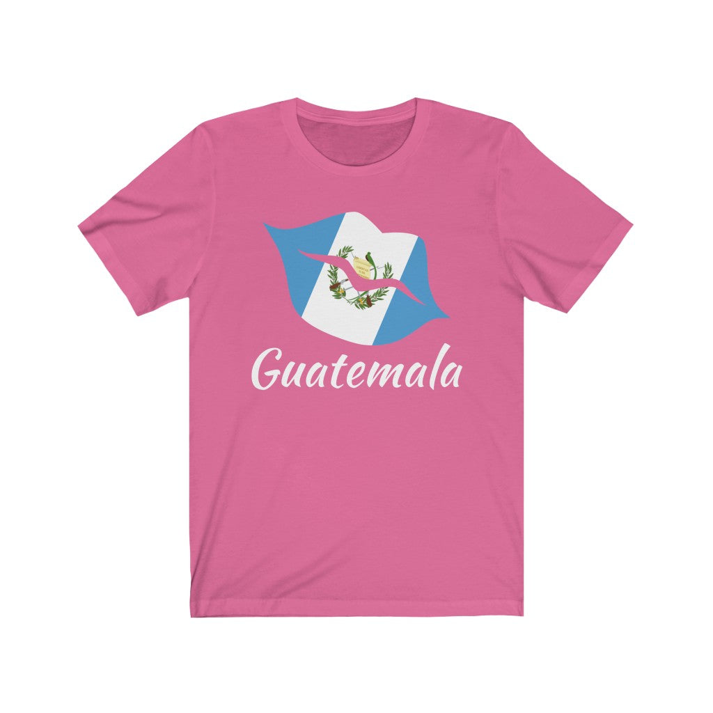 Guatemala Lips Flag Premium Tee 2 - Unisex
