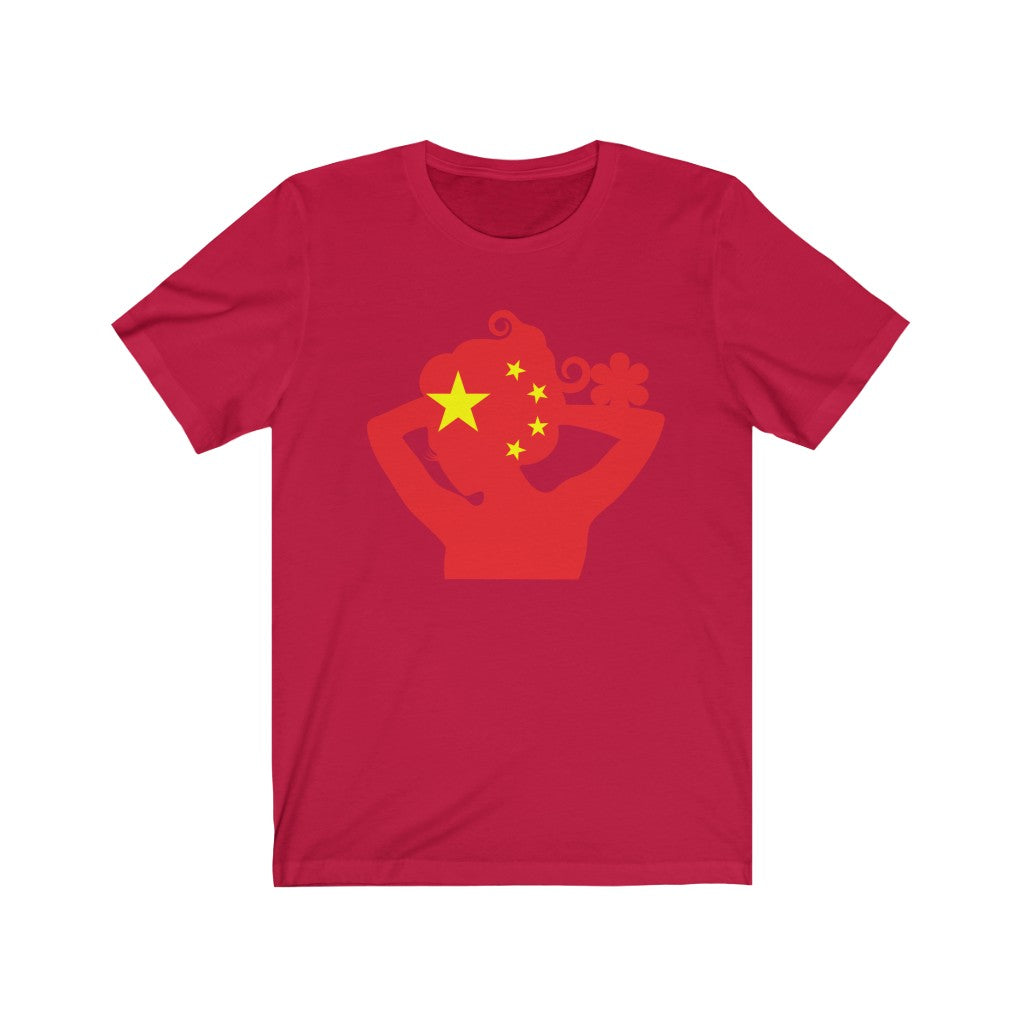 China Lady Flag Premium Tee - Unisex