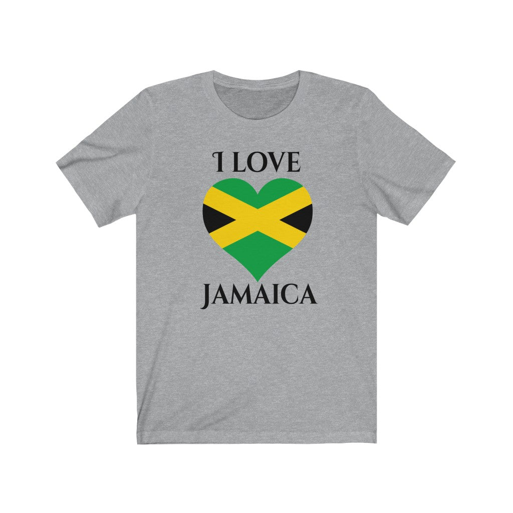 Jamaica Heart Flag Premium Tee 1 - Unisex