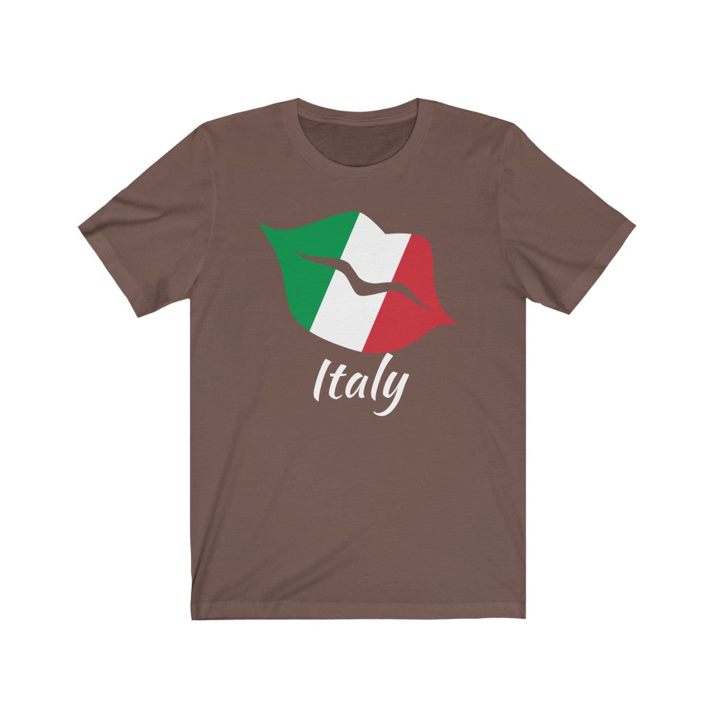 Italy Lips Flag Premium Tee 2 - Unisex