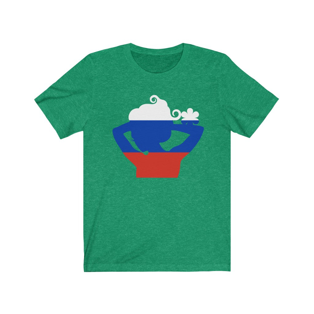 Russia Lady Flag Premium Tee - Unisex