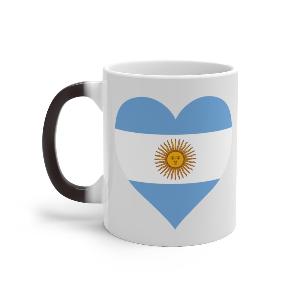 Argentina Heart Color Changing Mug