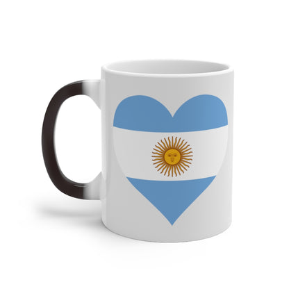 Argentina Heart Color Changing Mug