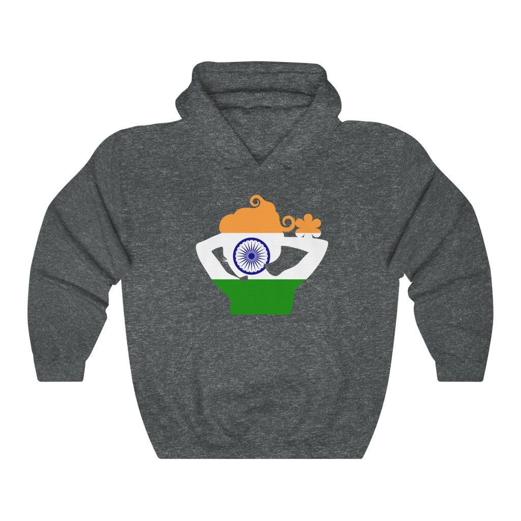 India Lady Flag Hoodie Sweatshirt - Unisex