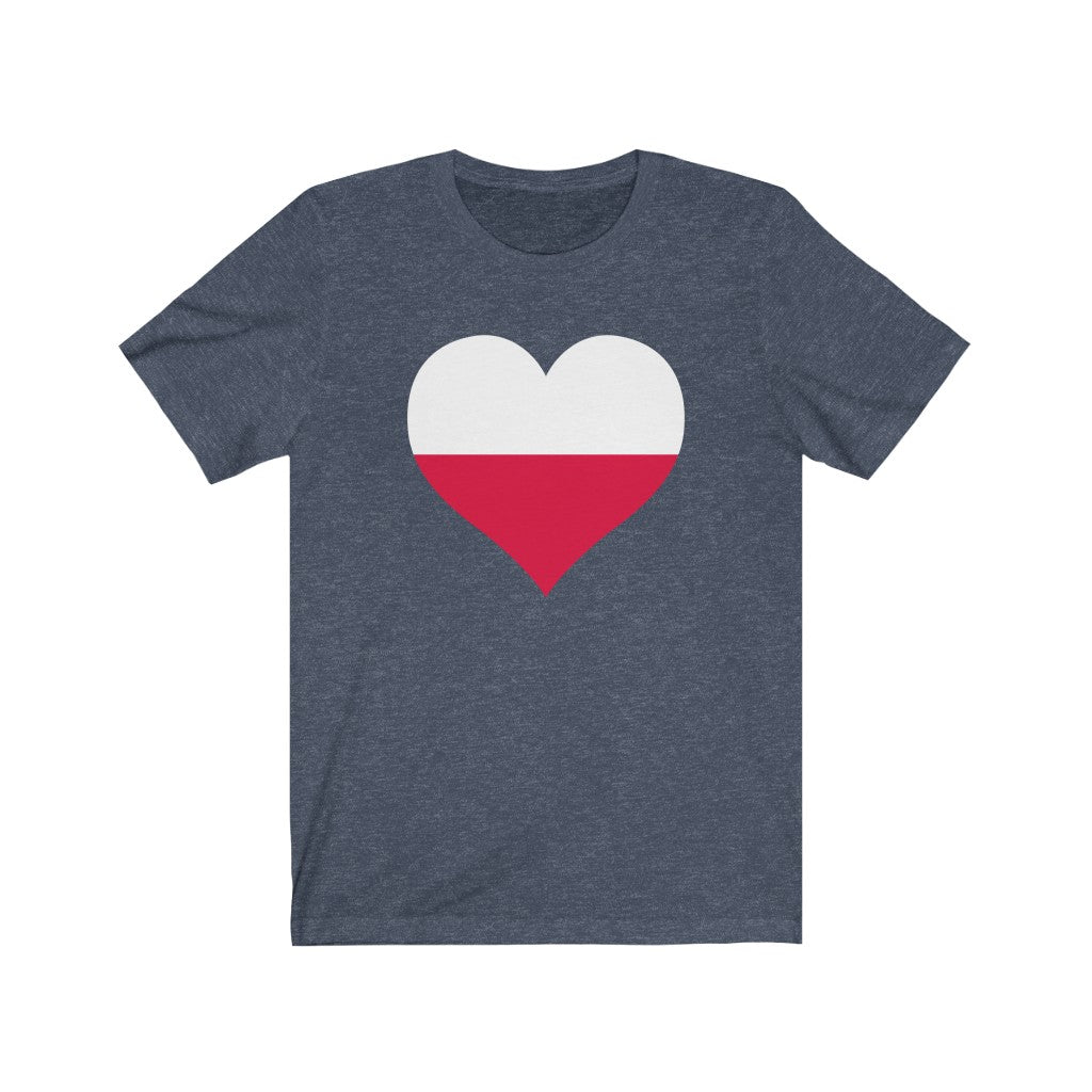 Poland Heart Flag Premium Tee - Unisex