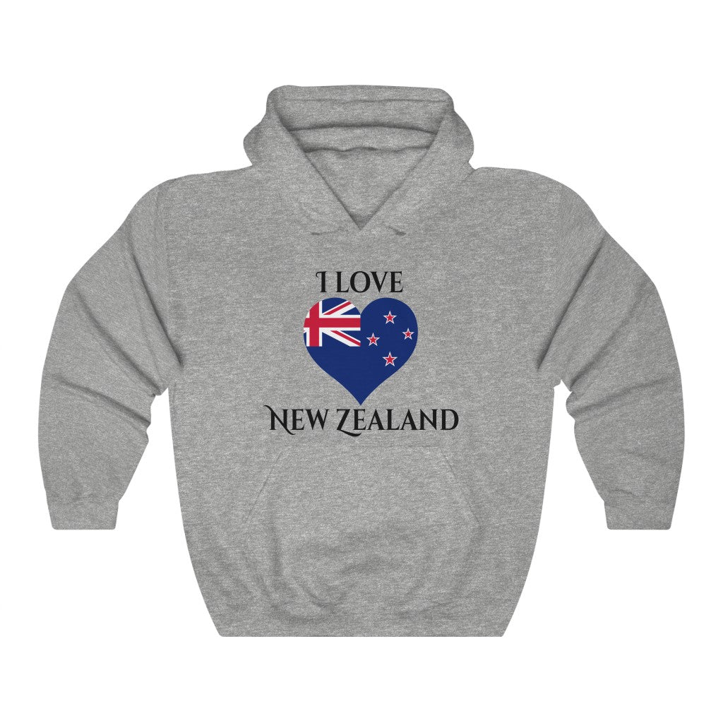 New Zealand Heart Flag Hoodie Sweatshirt 1 - Unisex
