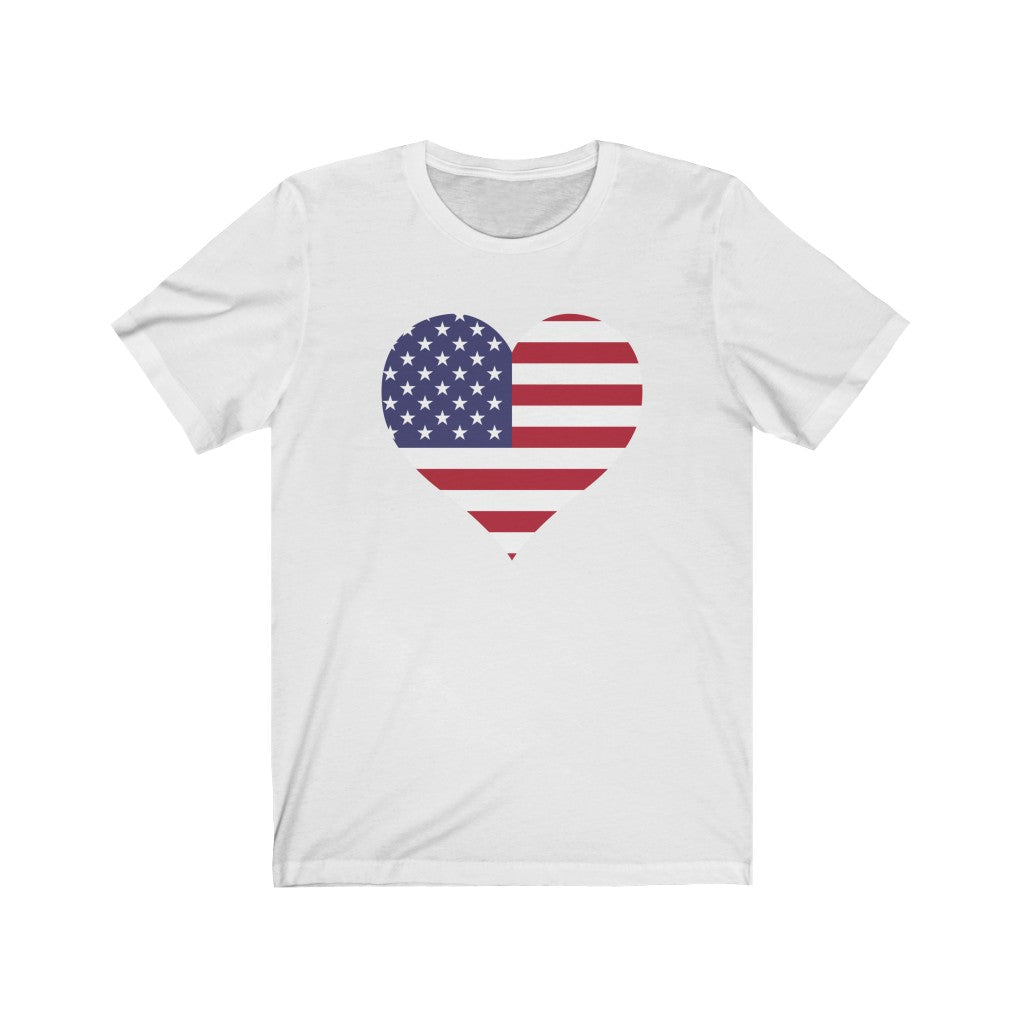 United States of America Heart Flag Premium Tee - Unisex