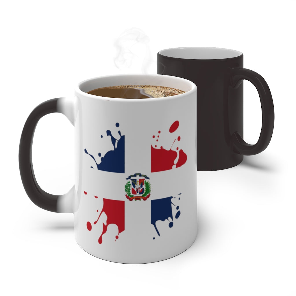 Dominican Republic Splat Color Changing Mug