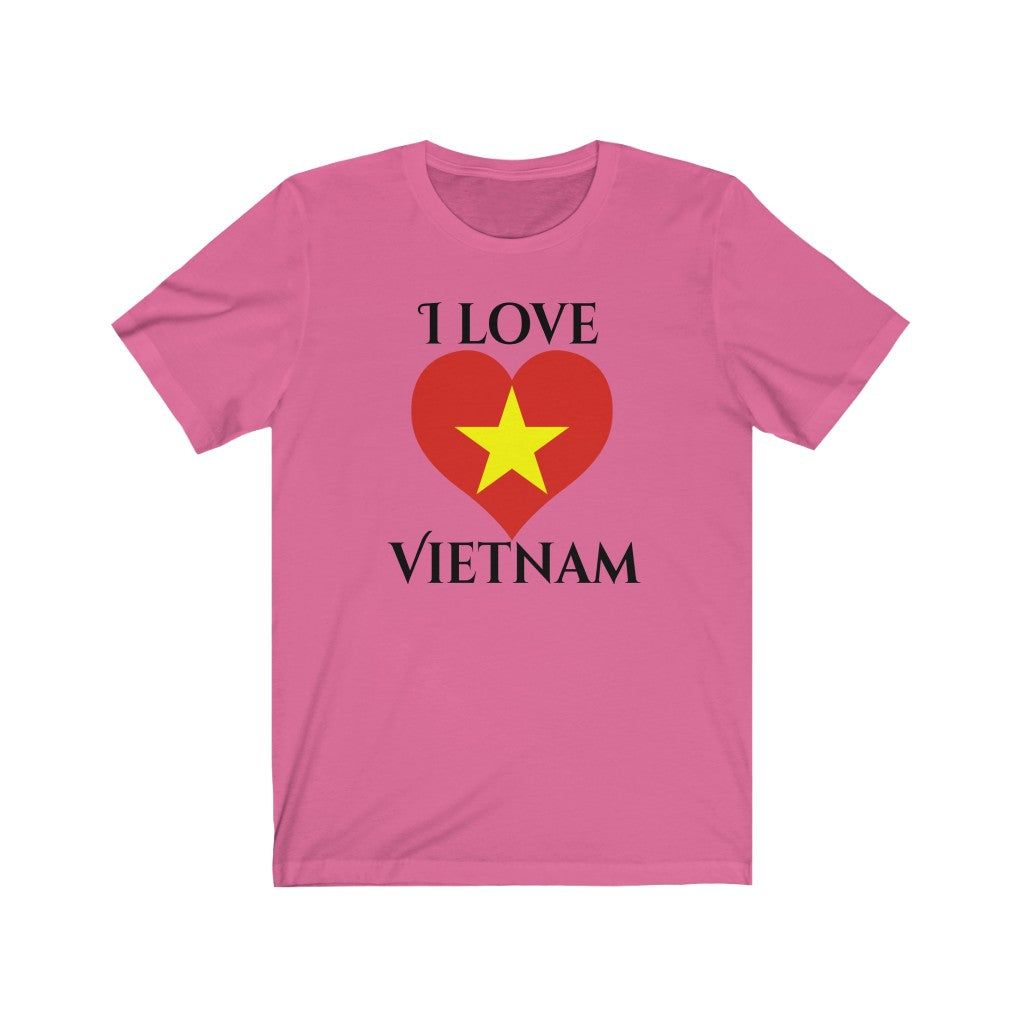 Vietnam Heart Flag Premium Tee 1 - Unisex