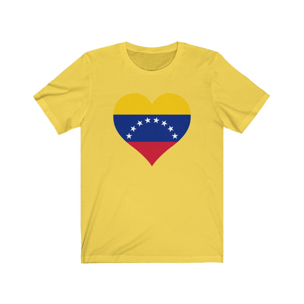 Venezuela Heart Flag Premium Tee - Unisex