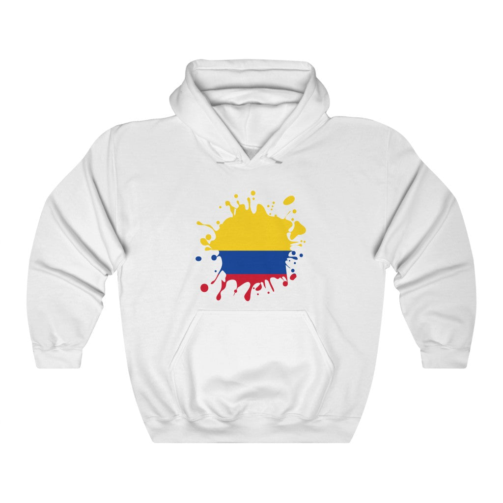 Colombia Splat Flag Hoodie Sweatshirt - Unisex