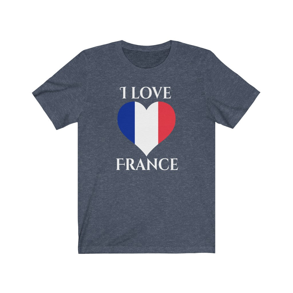 France Heart Flag Premium Tee 2 - Unisex
