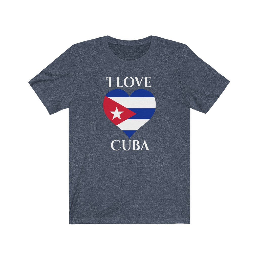 Cuba Heart Flag Premium Tee 2 - Unisex