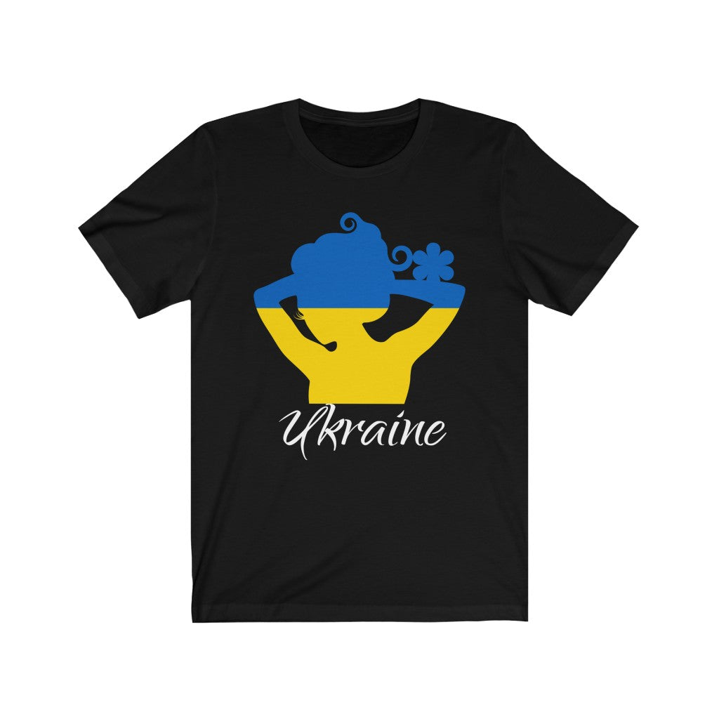 Ukraine Lady Flag Premium Tee 2 - Unisex