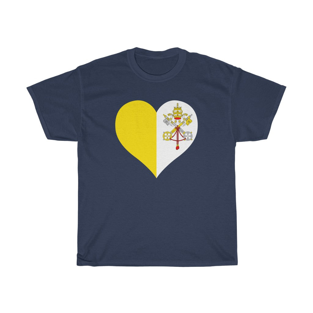 Holy See Heart Flag Standard Tee - Unisex