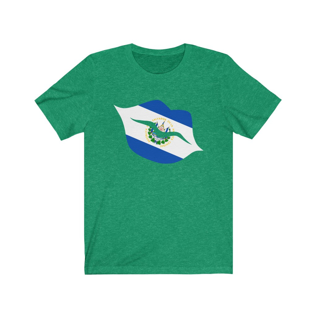El Salvador Lips Flag Premium Tee - Unisex