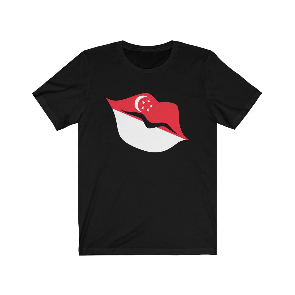 Singapore Lips Flag Premium Tee - Unisex