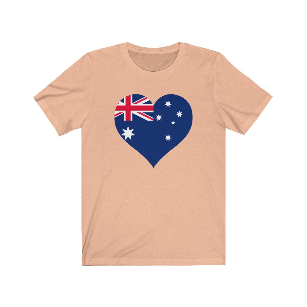 Australia Heart Flag Premium Tee - Unisex