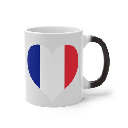 France Heart Color Changing Mug
