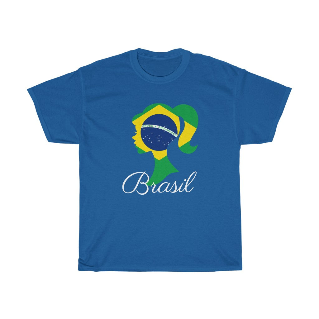 Brazil (Brasil) Girl Flag Standard Tee 2 - Unisex