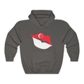 Singapore Lips Flag Hoodie Sweatshirt - Unisex