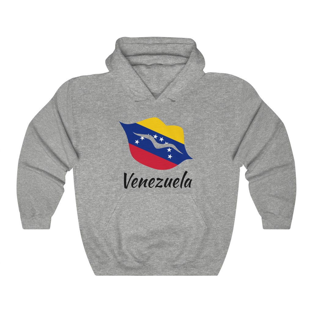 Venezuela Lips Flag Hoodie Sweatshirt 1 - Unisex