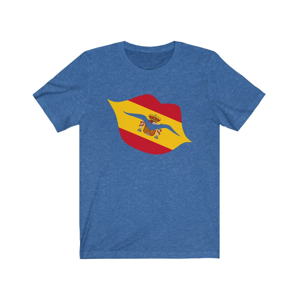 Spain Lips Flag Premium Tee - Unisex