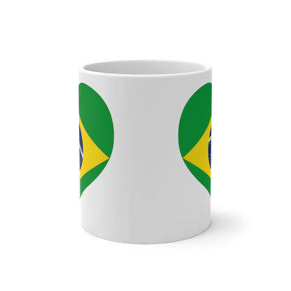 Brazil Heart Color Changing Mug