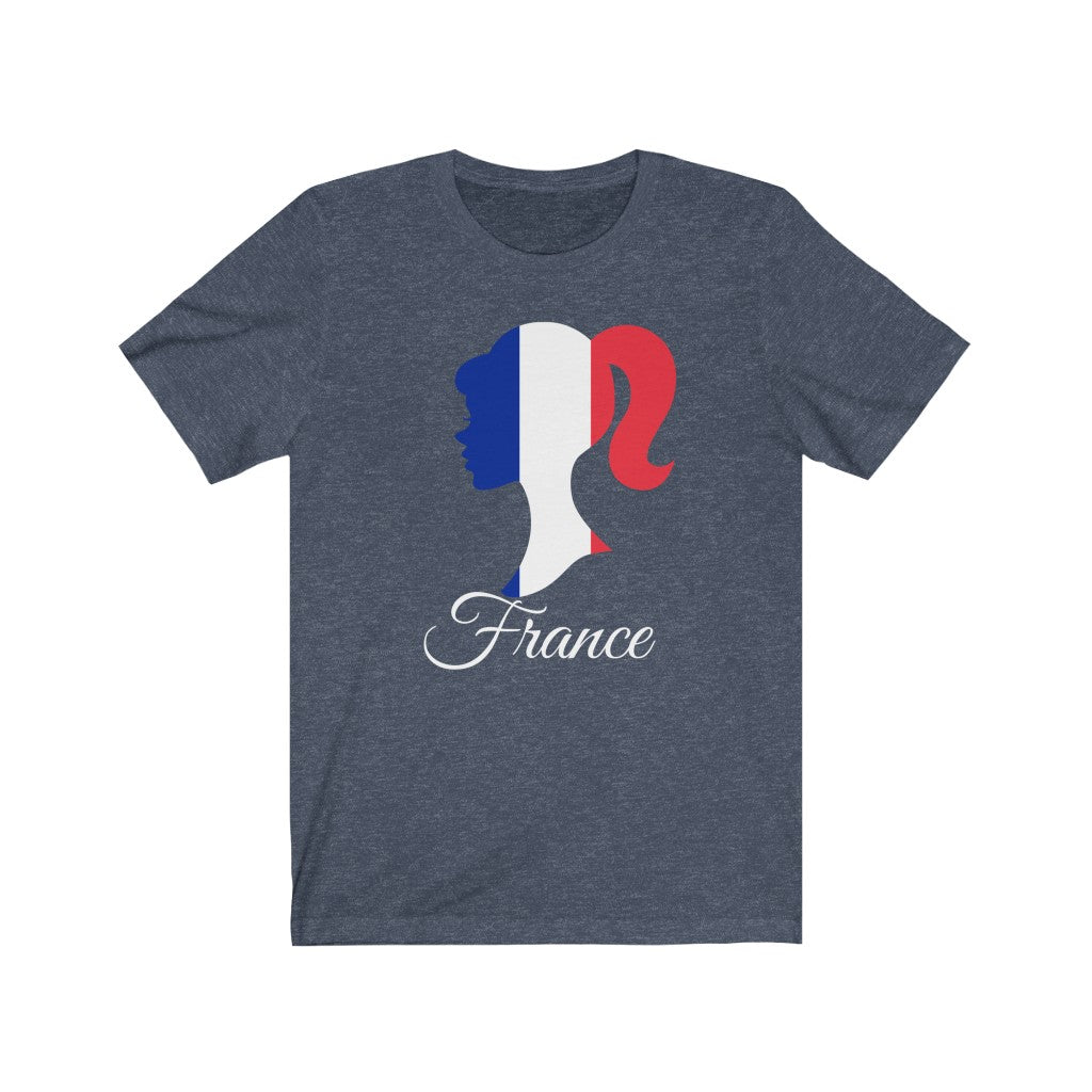 France Girl Flag Premium Tee 2 - Unisex