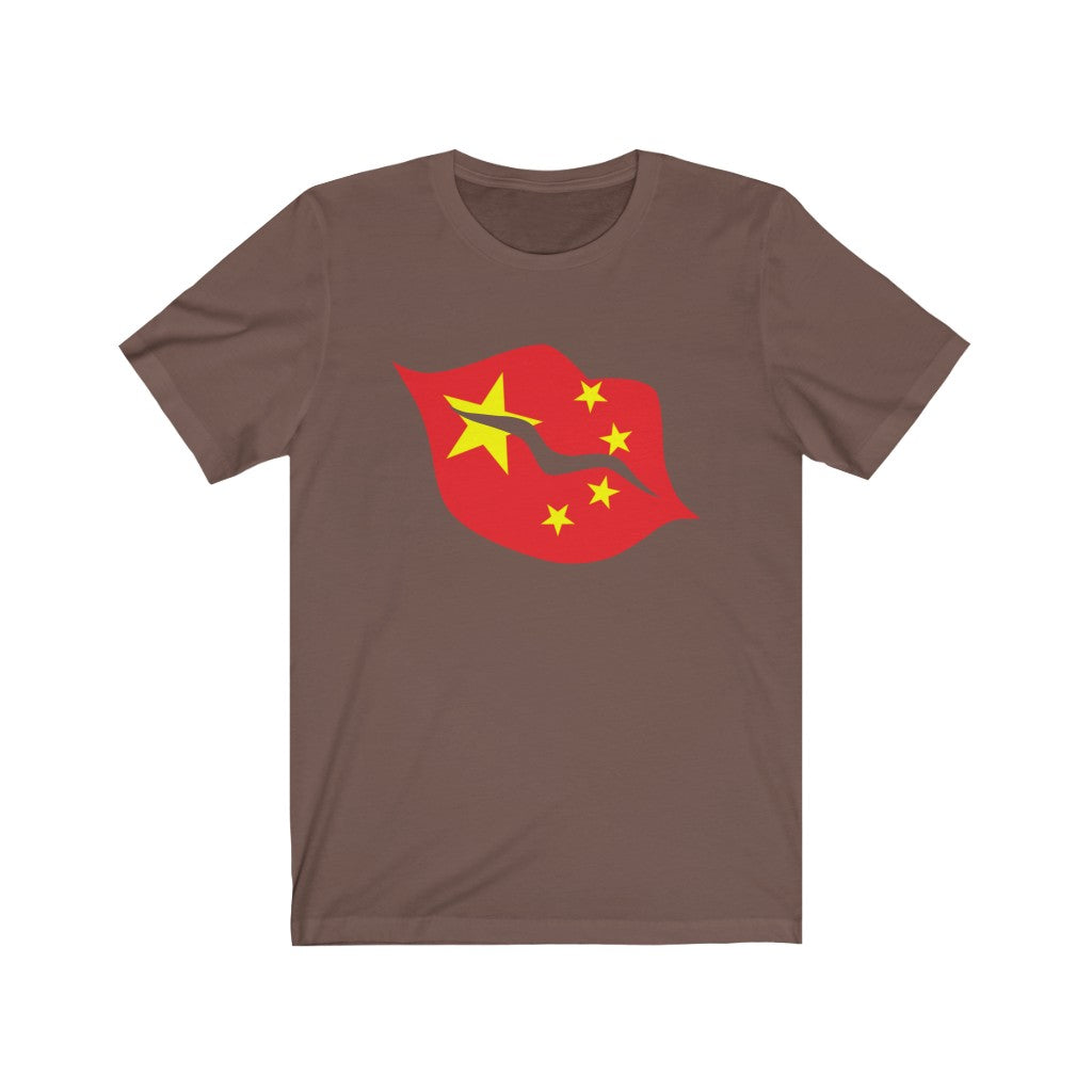 China Lips Flag Premium Tee - Unisex