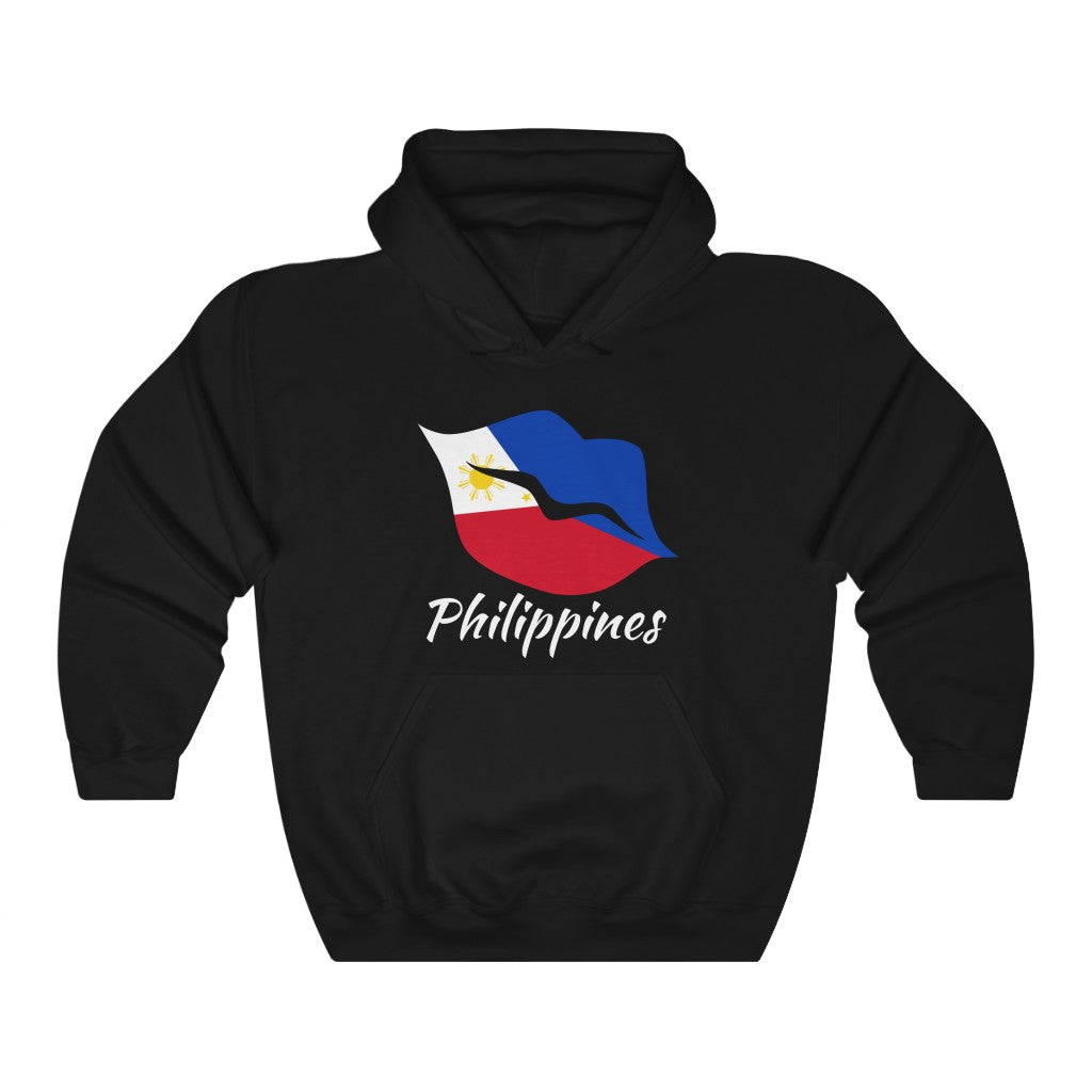 Philippines Lips Flag Hoodie Sweatshirt 2 - Unisex