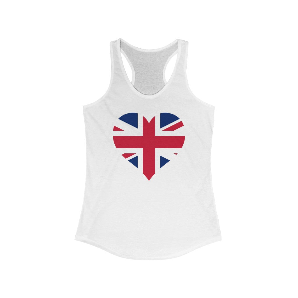 United Kingdom Heart Flag Tank - Women